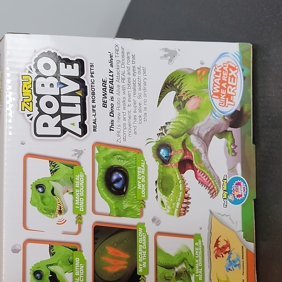 ZURU Robo Alive ATTACKING T-REX Robotic Dinosaur Pet Glow In Dark SLIME … - Picture 8 of 10